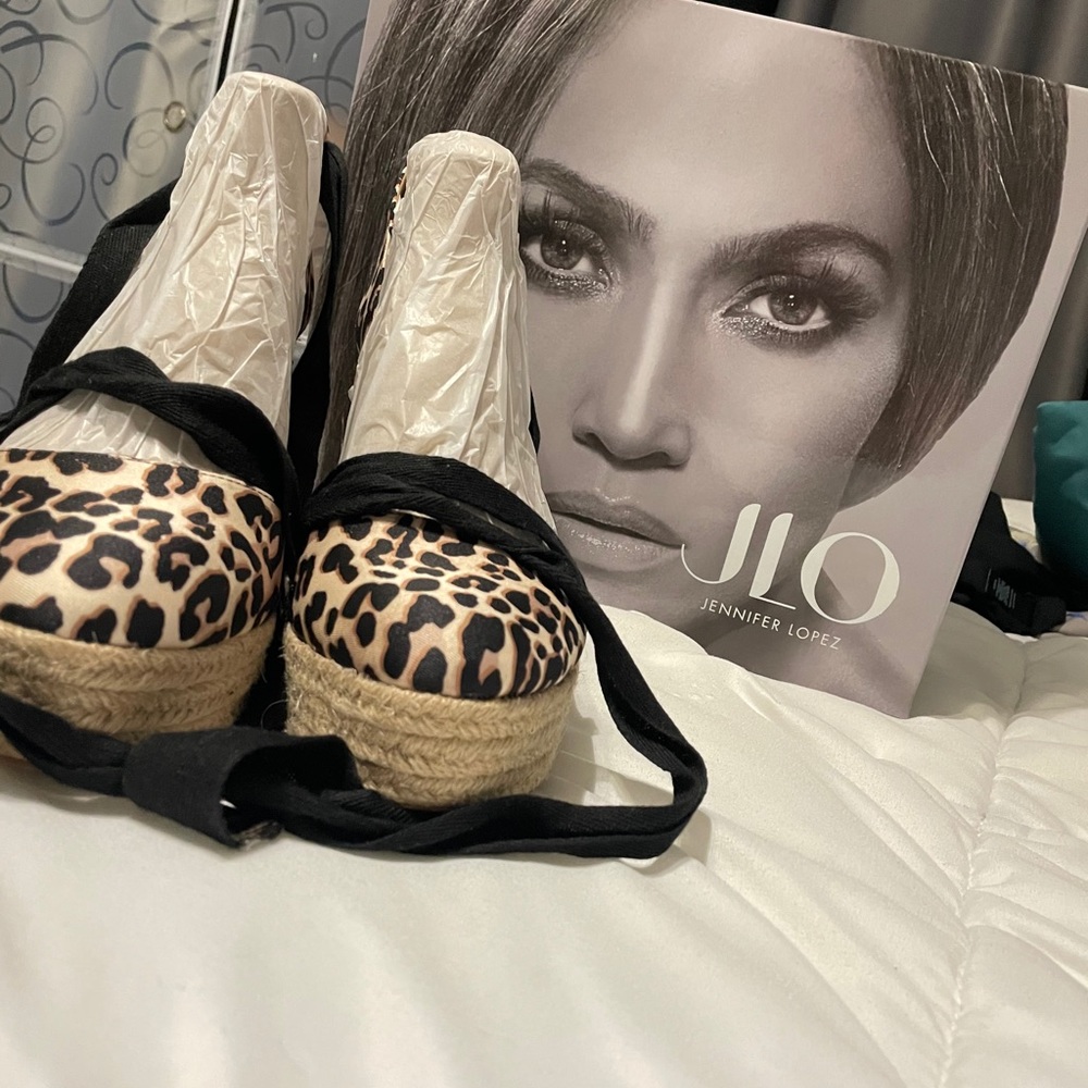 JLO Leopard Print Wedges